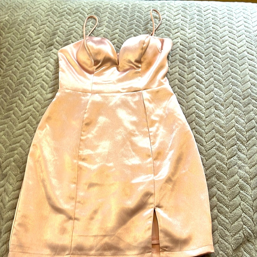 Silk pink dress